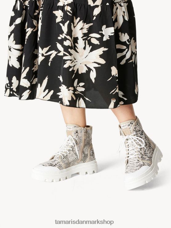 Tamaris Kvinder støvle - beige/taupe slange XVXV8T765 sko