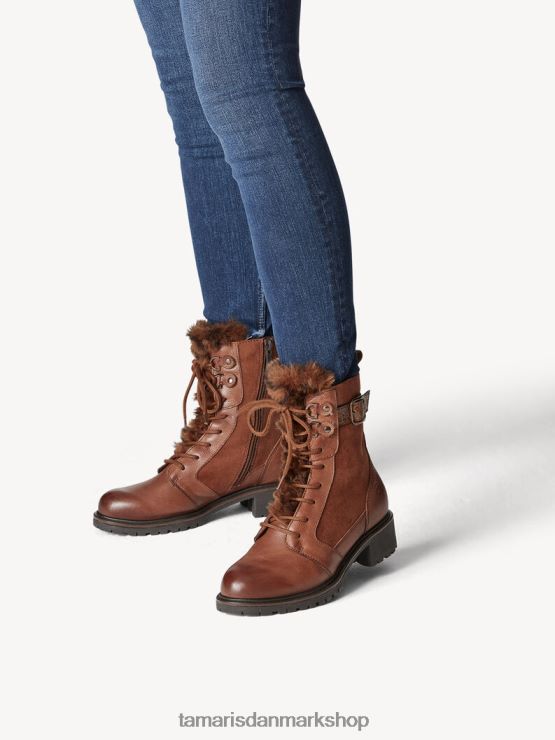 Tamaris Kvinder støvle - brunt varmt foer/cognac XVXV8T1534 sko