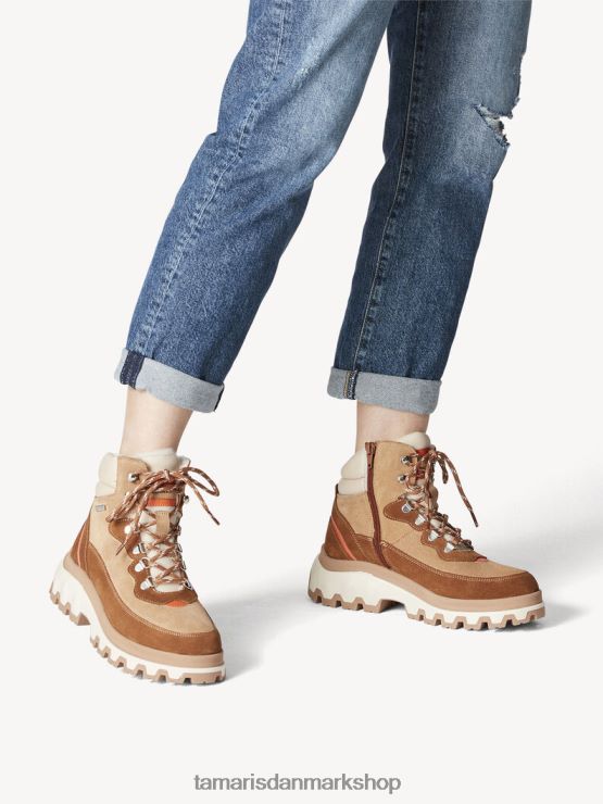 Tamaris Kvinder støvle - brunt varmt foer/kamel XVXV8T91 sko