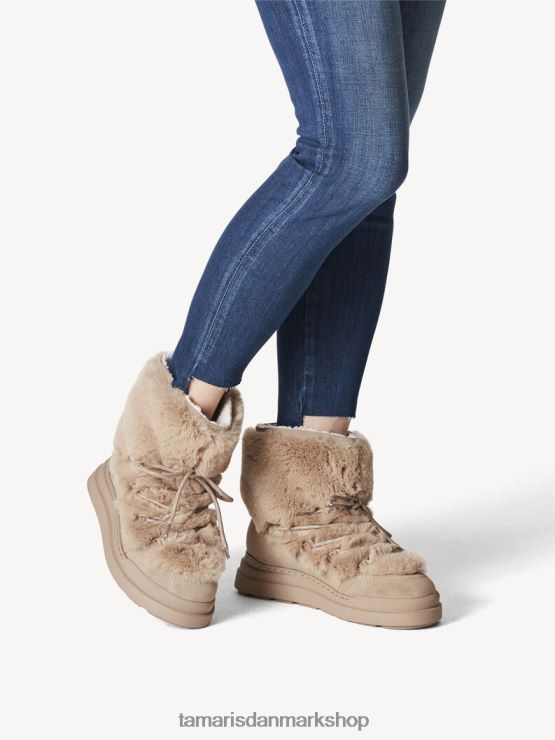 Tamaris Kvinder støvle - brunt varmt foer/taupe XVXV8T1739 sko