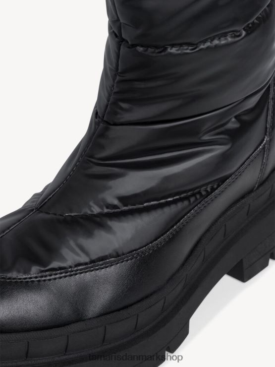 Tamaris Kvinder støvle - sort varmt foer/sort skinnende XVXV8T207 sko