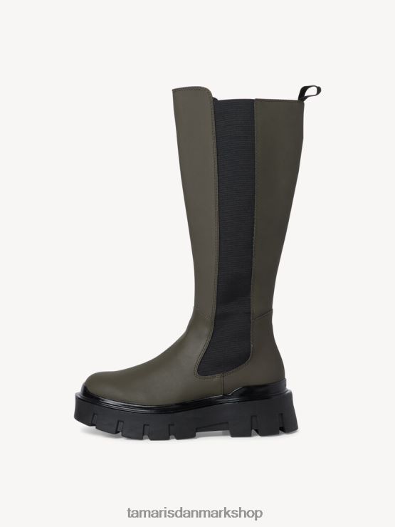 Tamaris Kvinder støvler - grøn/oliven XVXV8T665 sko