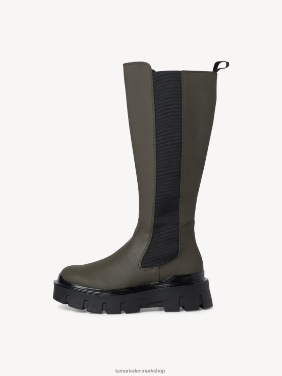 Tamaris Kvinder støvler - grøn/oliven XVXV8T665 sko