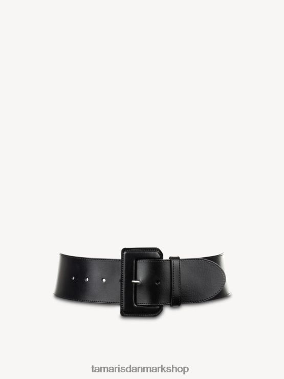 Tamaris Kvinder læder taljebælte - sort XVXV8T3392 tilbehør