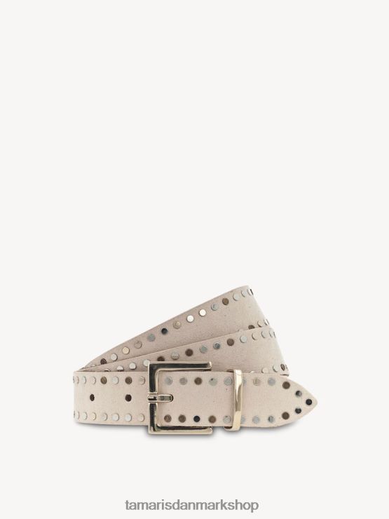 Tamaris Kvinder læderbælte - beige/dunkle vanille XVXV8T3362 tilbehør