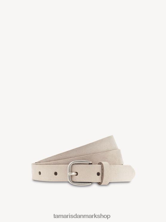 Tamaris Kvinder læderbælte - beige/dunkle vanille XVXV8T3374 tilbehør