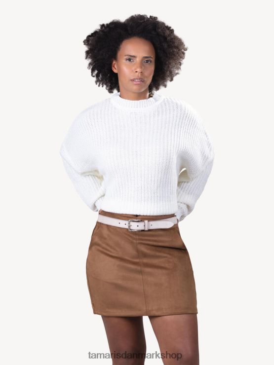 Tamaris Kvinder læderbælte - beige/dunkle vanille XVXV8T3389 tilbehør