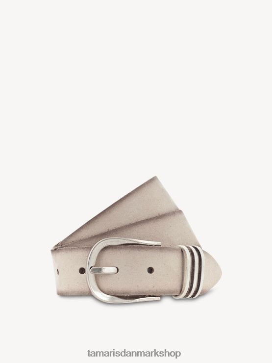 Tamaris Kvinder læderbælte - beige/dunkle vanille XVXV8T3396 tilbehør