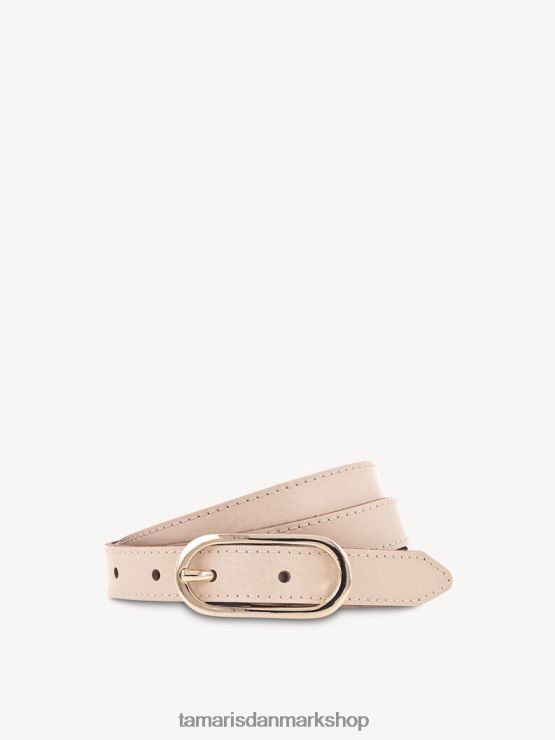 Tamaris Kvinder læderbælte - beige/vanilje XVXV8T3373 tilbehør