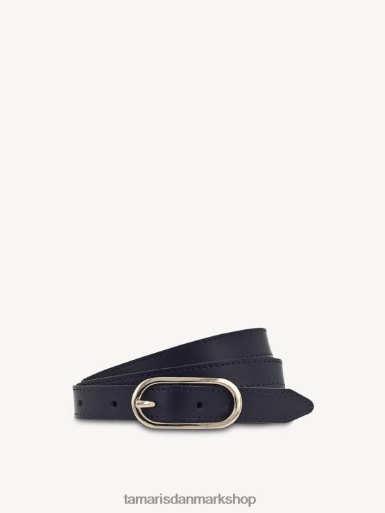 Tamaris Kvinder læderbælte - blå/benzinblå XVXV8T2883 tilbehør