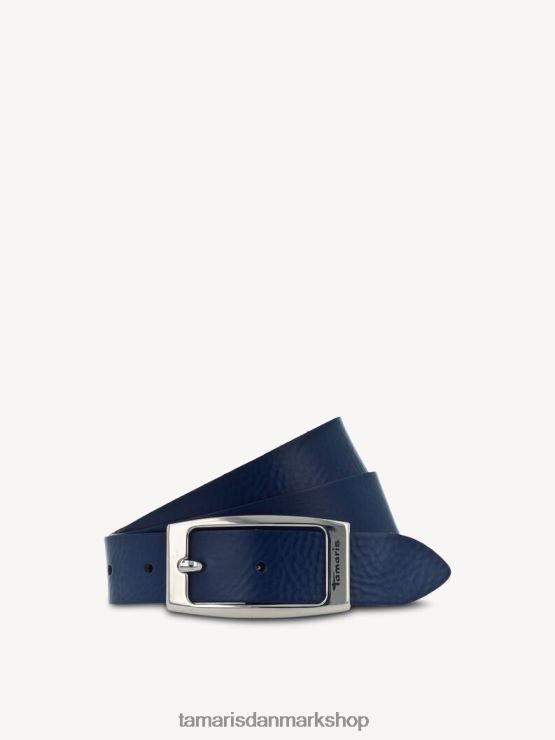 Tamaris Kvinder læderbælte - blå/benzinblå XVXV8T3383 tilbehør