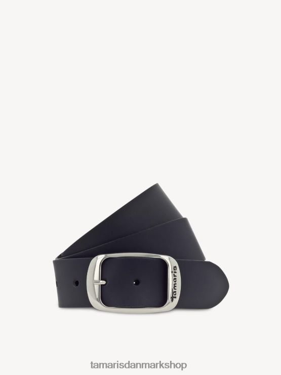 Tamaris Kvinder læderbælte - blå/nachtblau XVXV8T2617 tilbehør