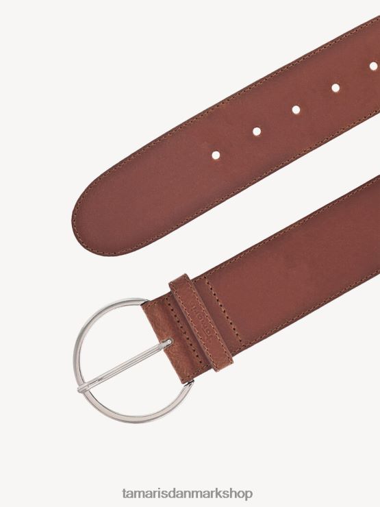 Tamaris Kvinder læderbælte - brun/cognac XVXV8T3406 tilbehør