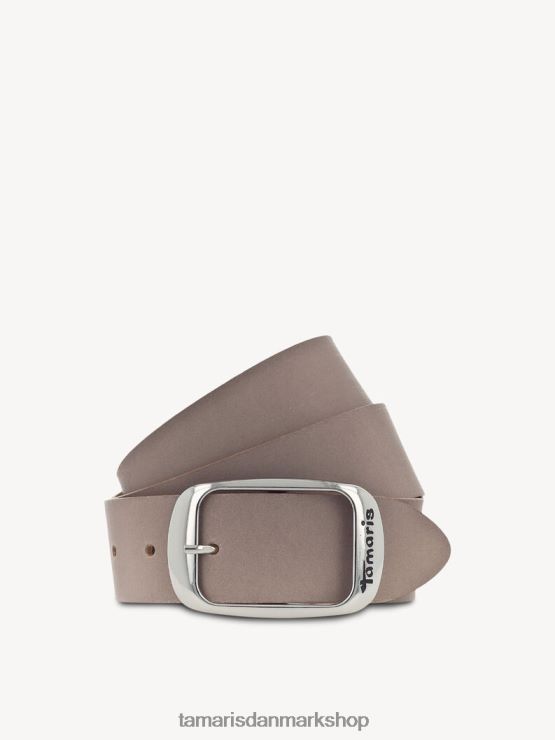 Tamaris Kvinder læderbælte - grå/grau taupe XVXV8T3379 tilbehør