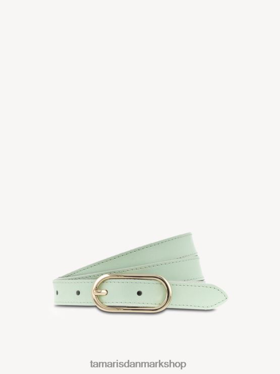 Tamaris Kvinder læderbælte - grøn/pastellgrun XVXV8T3371 tilbehør