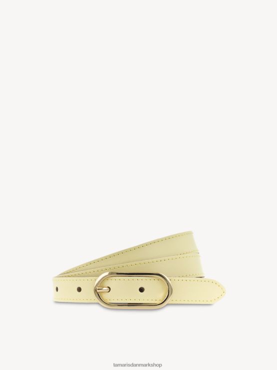 Tamaris Kvinder læderbælte - gul/gennemsigtig gelb XVXV8T2800 tilbehør