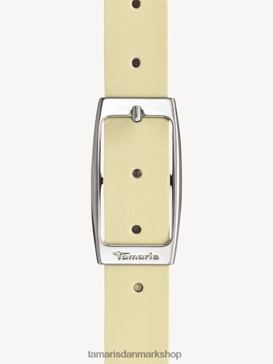 Tamaris Kvinder læderbælte - gul/gennemsigtig gelb XVXV8T3368 tilbehør