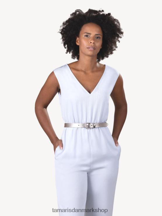 Tamaris Kvinder læderbælte - guld/platingold metallic XVXV8T3424 tilbehør