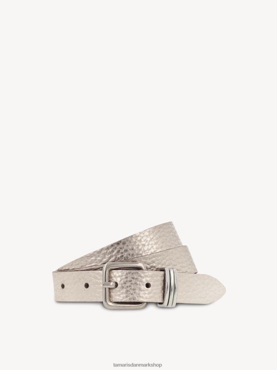 Tamaris Kvinder læderbælte - guld/platingold metallic XVXV8T3424 tilbehør