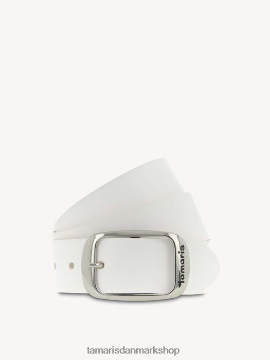 Tamaris Kvinder læderbælte - hvid XVXV8T3377 tilbehør
