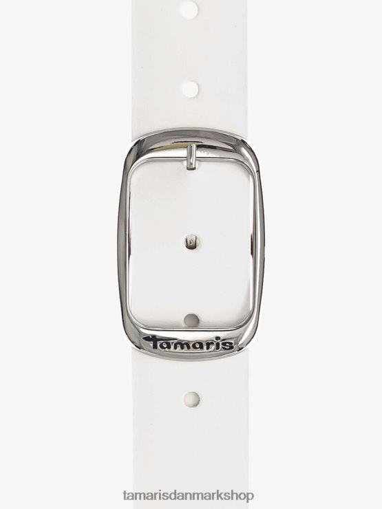 Tamaris Kvinder læderbælte - hvid XVXV8T3377 tilbehør