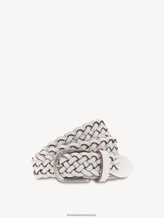 Tamaris Kvinder læderbælte - hvid XVXV8T3378 tilbehør