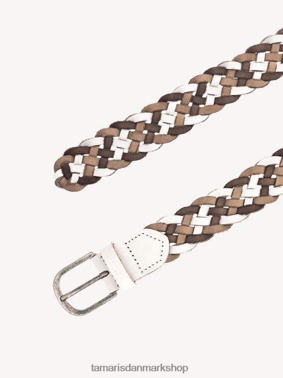 Tamaris Kvinder læderbælte - hvid/flerfarvet XVXV8T3412 tilbehør