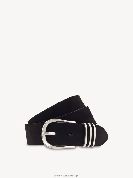 Tamaris Kvinder læderbælte - sort XVXV8T2785 tilbehør