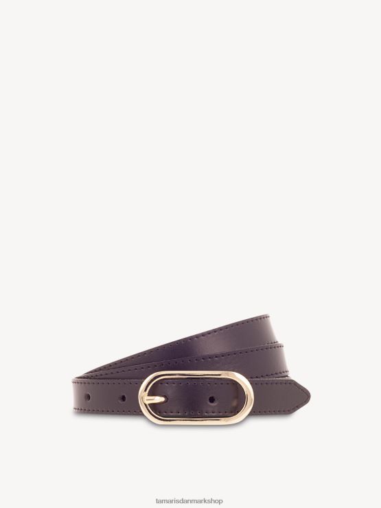 Tamaris Kvinder læderbælte - sort XVXV8T3405 tilbehør