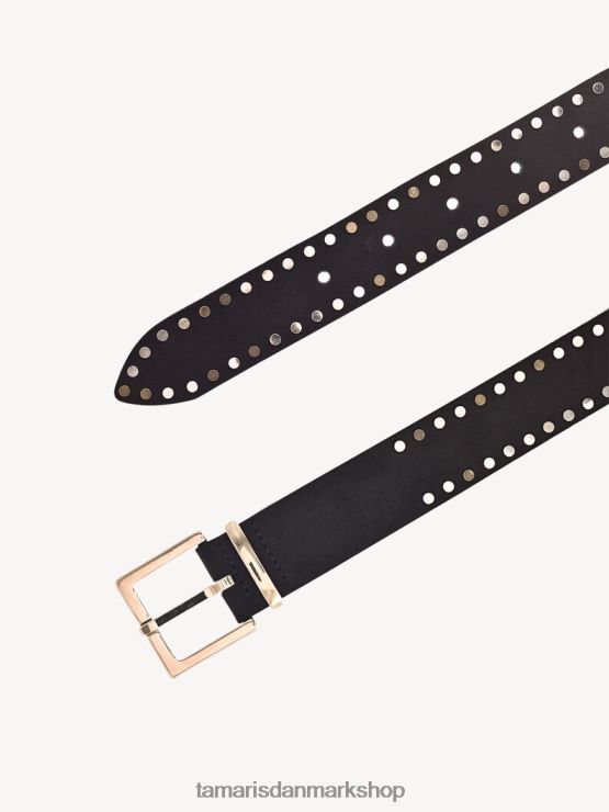 Tamaris Kvinder læderbælte - sort XVXV8T3411 tilbehør