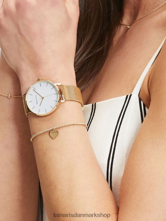 Tamaris Kvinder ur - guld/guld mesh XVXV8T2973 tilbehør