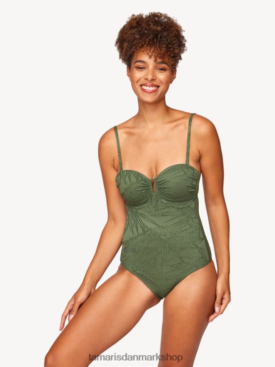 Tamaris Kvinder badedragt - grøn/bronzegrøn XVXV8T2587 tøj