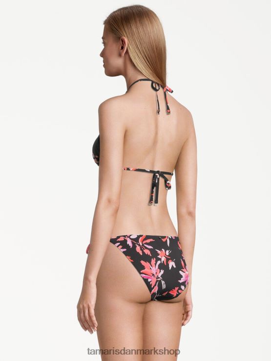 Tamaris Kvinder bikini top - sort/pink blomst aop XVXV8T2363 tøj
