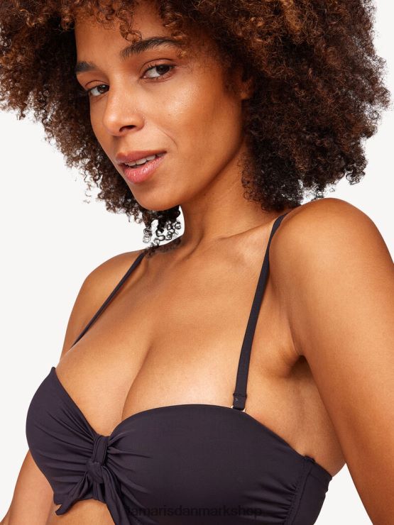 Tamaris Kvinder bikini top - sort/sort skønhed XVXV8T2563 tøj