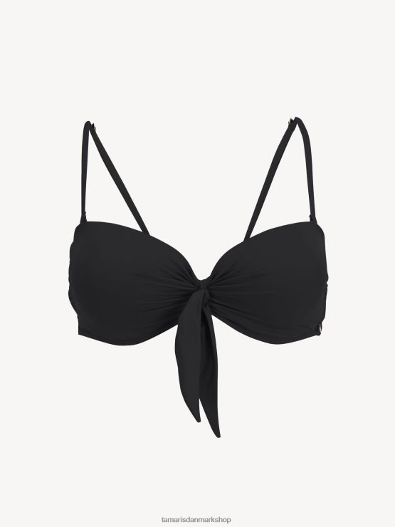 Tamaris Kvinder bikini top - sort/sort skønhed XVXV8T2563 tøj