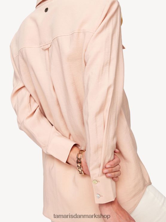 Tamaris Kvinder bluse - beige/måneskin XVXV8T2400 tøj