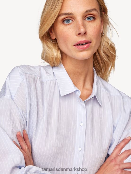 Tamaris Kvinder bluse - blå/arktisk is XVXV8T2439 tøj