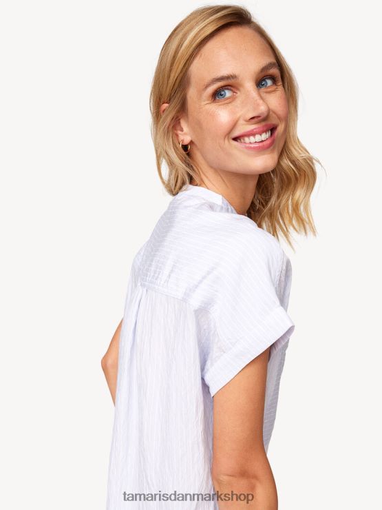 Tamaris Kvinder bluse - blå/arktisk is XVXV8T2493 tøj