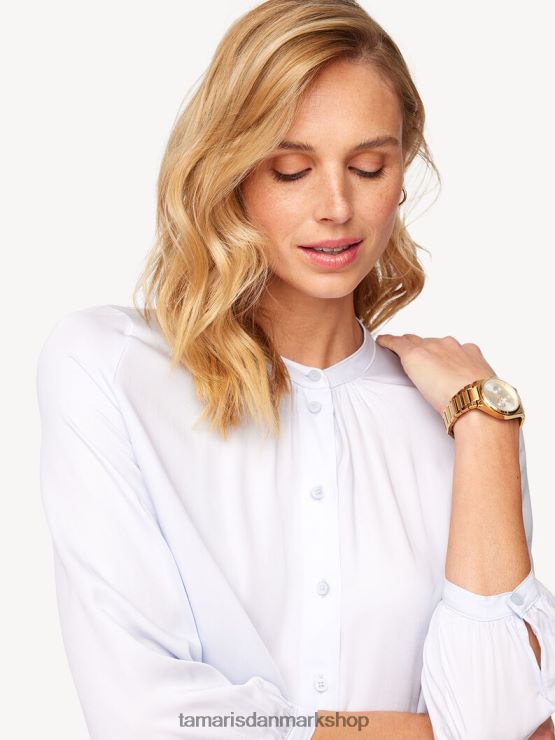 Tamaris Kvinder bluse - blå/arktisk is XVXV8T2551 tøj