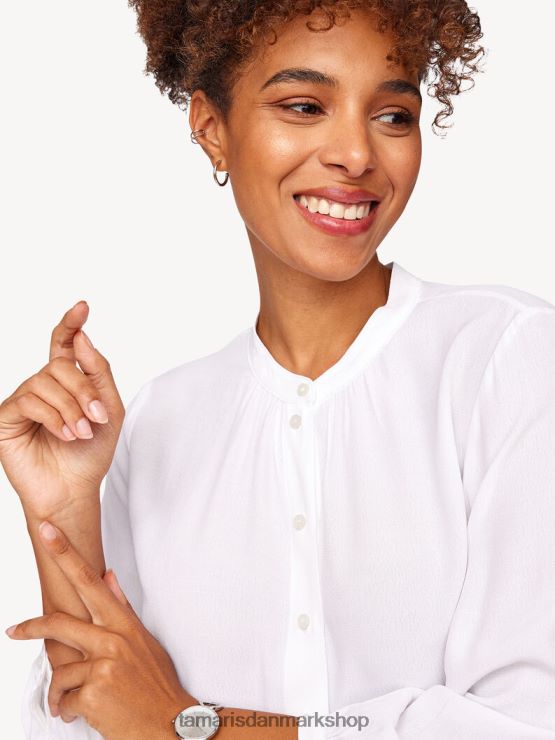 Tamaris Kvinder boho bluse - hvid/lys hvid XVXV8T2436 tøj