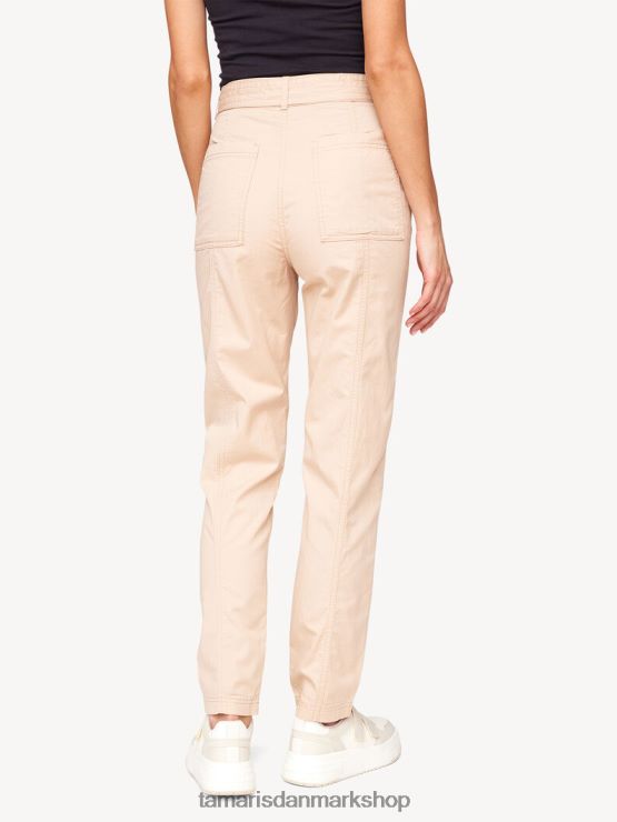 Tamaris Kvinder bukser - beige/måneskin XVXV8T2465 tøj