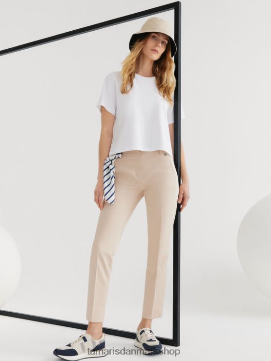 Tamaris Kvinder bukser - beige/måneskin XVXV8T2559 tøj