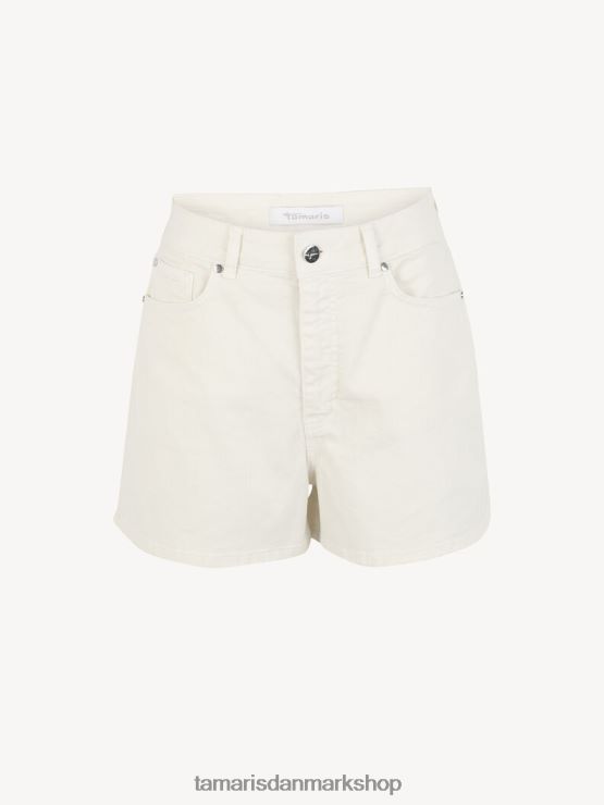 Tamaris Kvinder denim shorts - beige/papyrus XVXV8T2364 tøj
