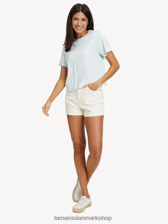 Tamaris Kvinder denim shorts - beige/papyrus XVXV8T2364 tøj