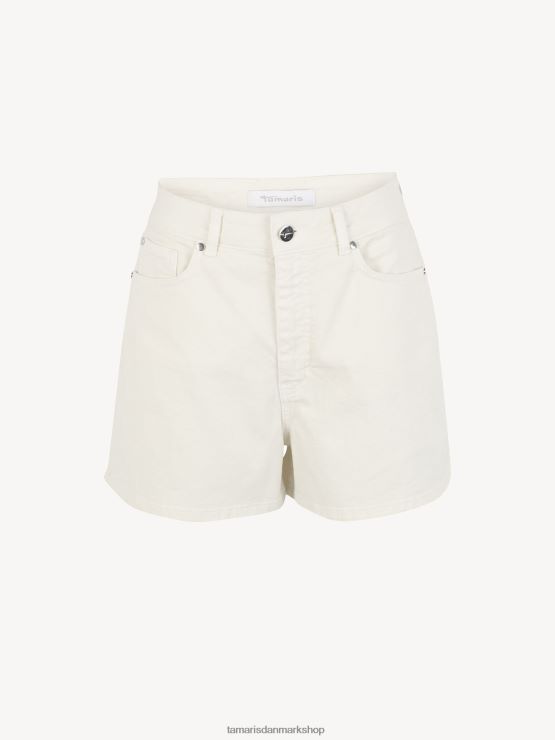 Tamaris Kvinder denim shorts - beige/papyrus XVXV8T2364 tøj