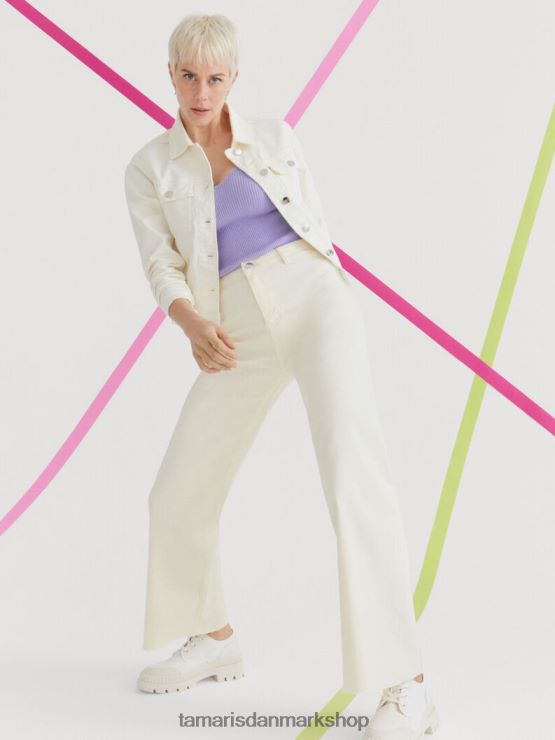 Tamaris Kvinder jeans - beige/papyrus XVXV8T2519 tøj