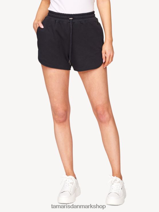 Tamaris Kvinder joggingbukser - sort/sort skønhed XVXV8T2497 tøj