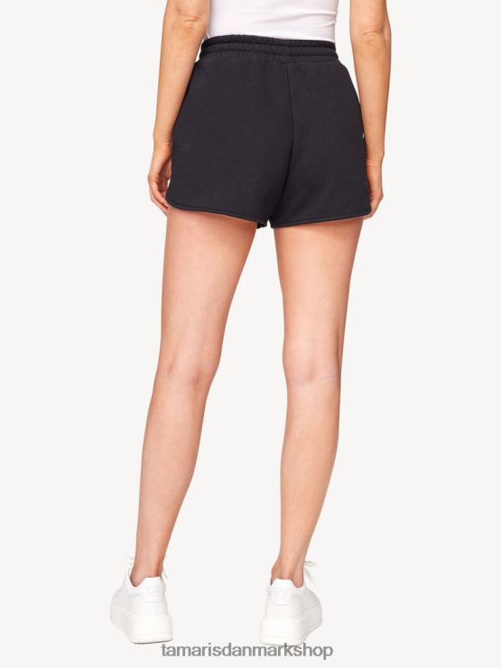 Tamaris Kvinder joggingbukser - sort/sort skønhed XVXV8T2497 tøj