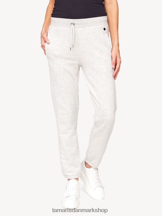 Tamaris Kvinder joggingunderbukser - grå/lysegrå melange XVXV8T2505 tøj