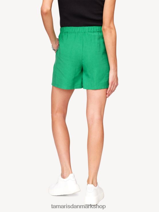 Tamaris Kvinder shorts - grøn/jelly bean XVXV8T2396 tøj